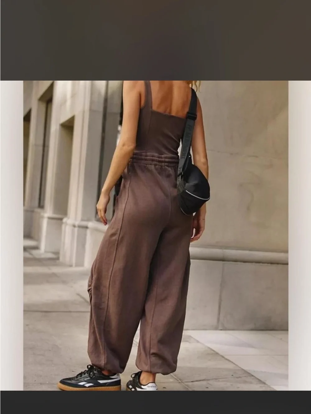 nwot FREE PEOPLE -brown inbound onesie XS